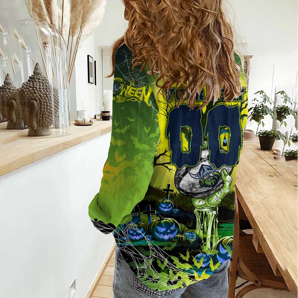 We Are Raiders Halloween Women Casual Shirt Pumpkin Scary Spooky Season - Aussie Hoodie