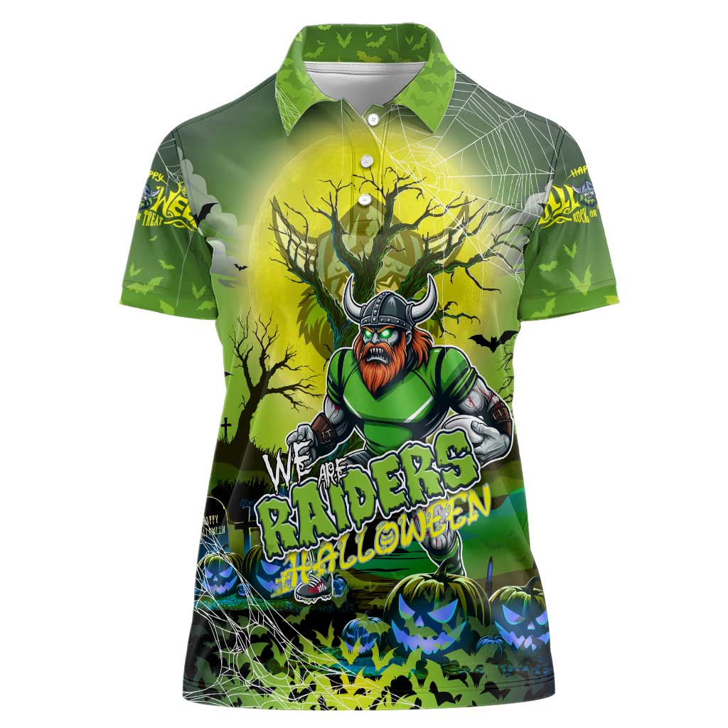 We Are Raiders Halloween Women Polo Shirt Pumpkin Scary Spooky Season - Aussie Hoodie