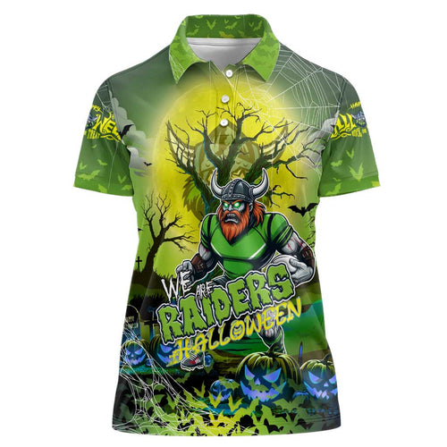 We Are Raiders Halloween Women Polo Shirt Pumpkin Scary Spooky Season - Aussie Hoodie