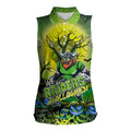 We Are Raiders Halloween Women Sleeveless Polo Shirt Pumpkin Scary Spooky Season - Aussie Hoodie