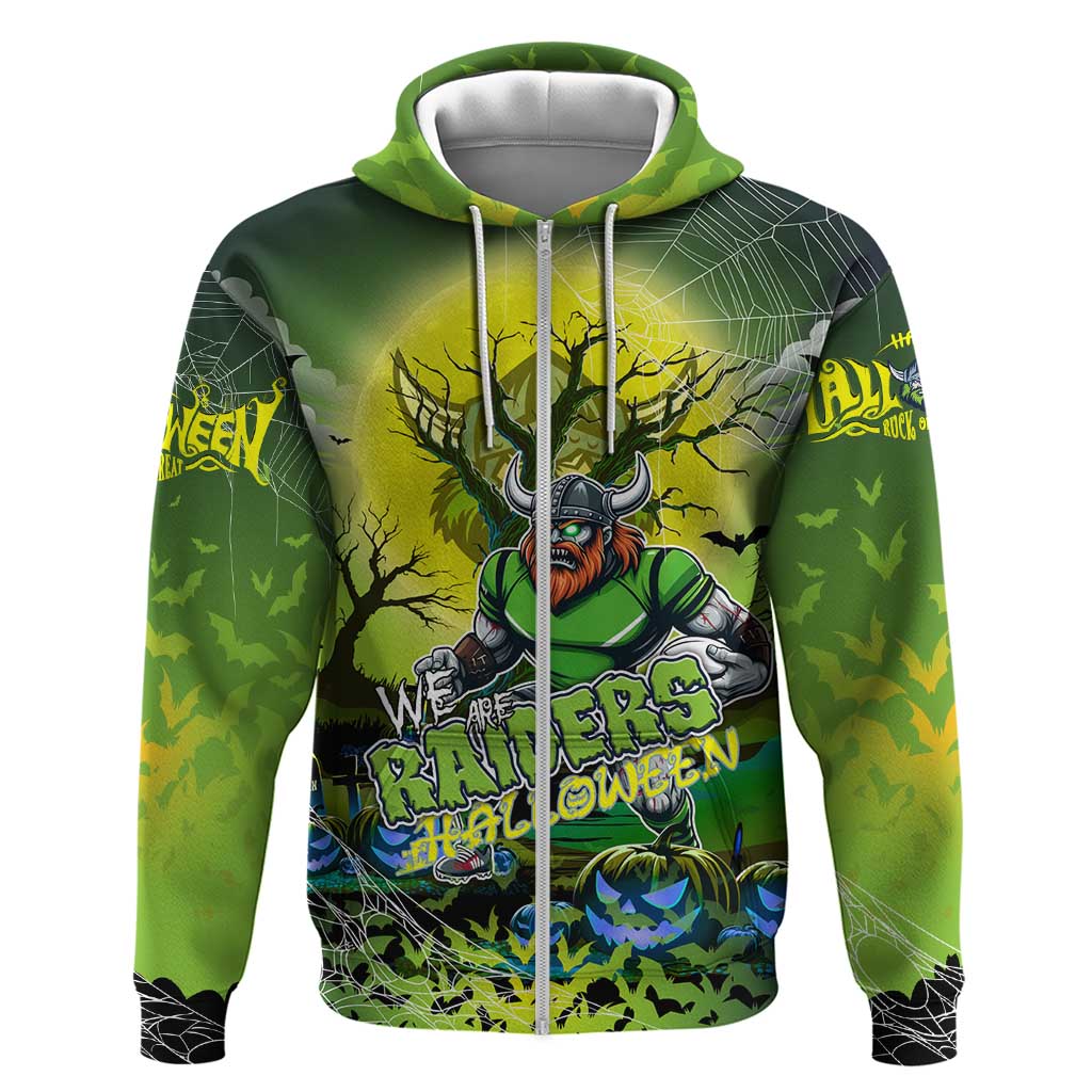 We Are Raiders Halloween Zip Hoodie Pumpkin Scary Spooky Season - Aussie Hoodie