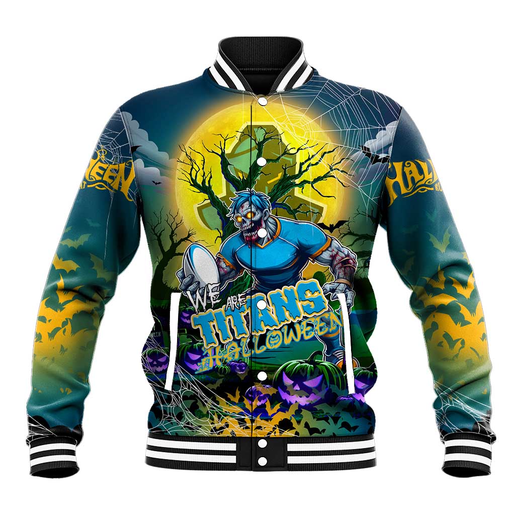 We Are Titans Halloween Baseball Jacket Pumpkin Scary Spooky Season - Aussie Hoodie