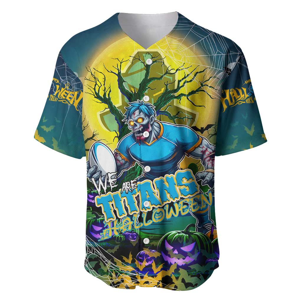 We Are Titans Halloween Baseball Jersey Pumpkin Scary Spooky Season - Aussie Hoodie