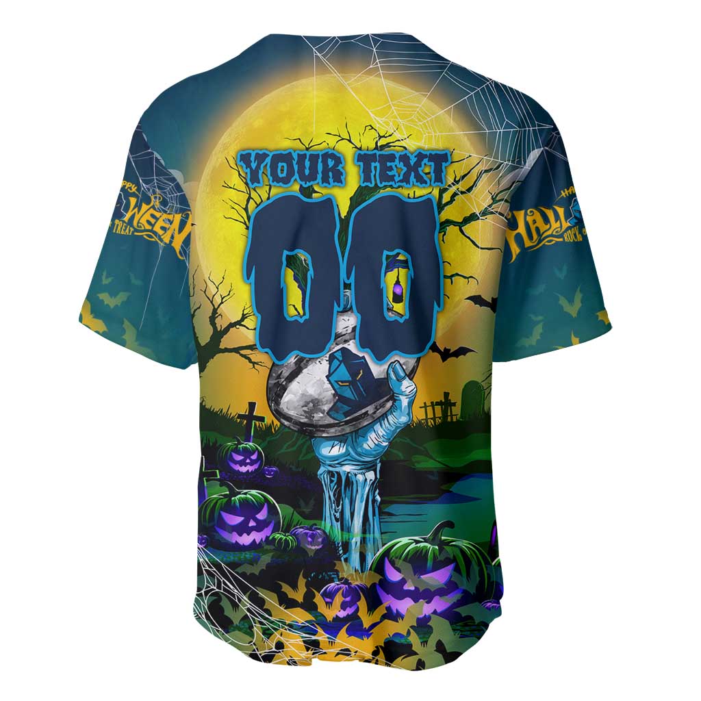 We Are Titans Halloween Baseball Jersey Pumpkin Scary Spooky Season - Aussie Hoodie