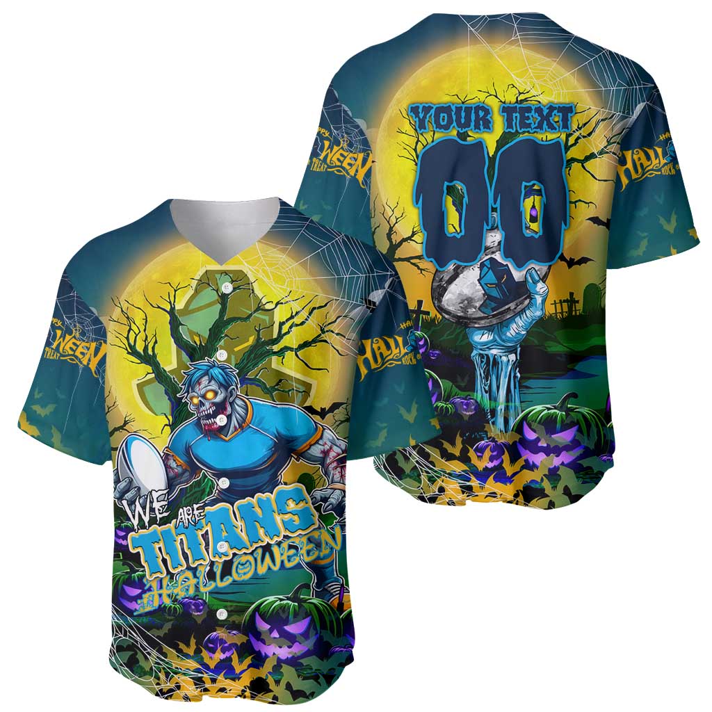 We Are Titans Halloween Baseball Jersey Pumpkin Scary Spooky Season - Aussie Hoodie