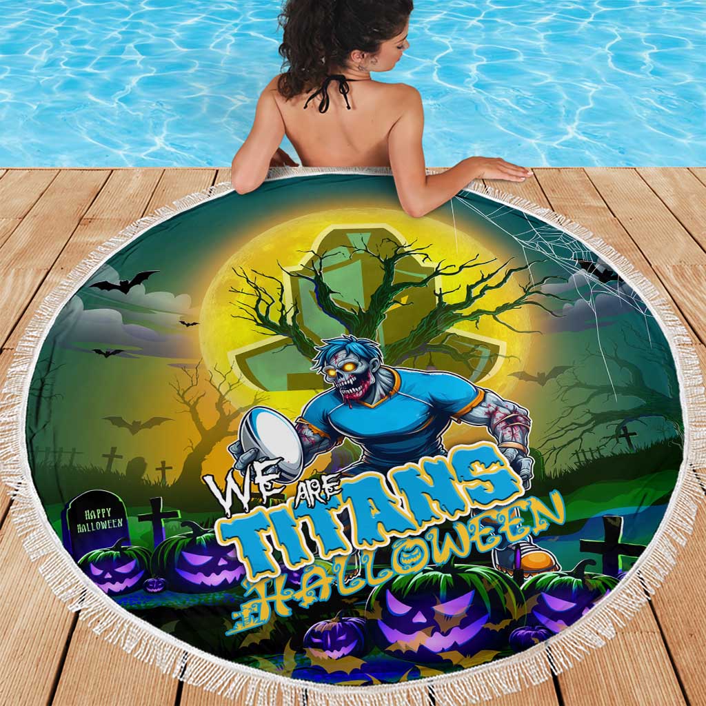 We Are Titans Halloween Beach Blanket Pumpkin Scary Spooky Season - Aussie Hoodie
