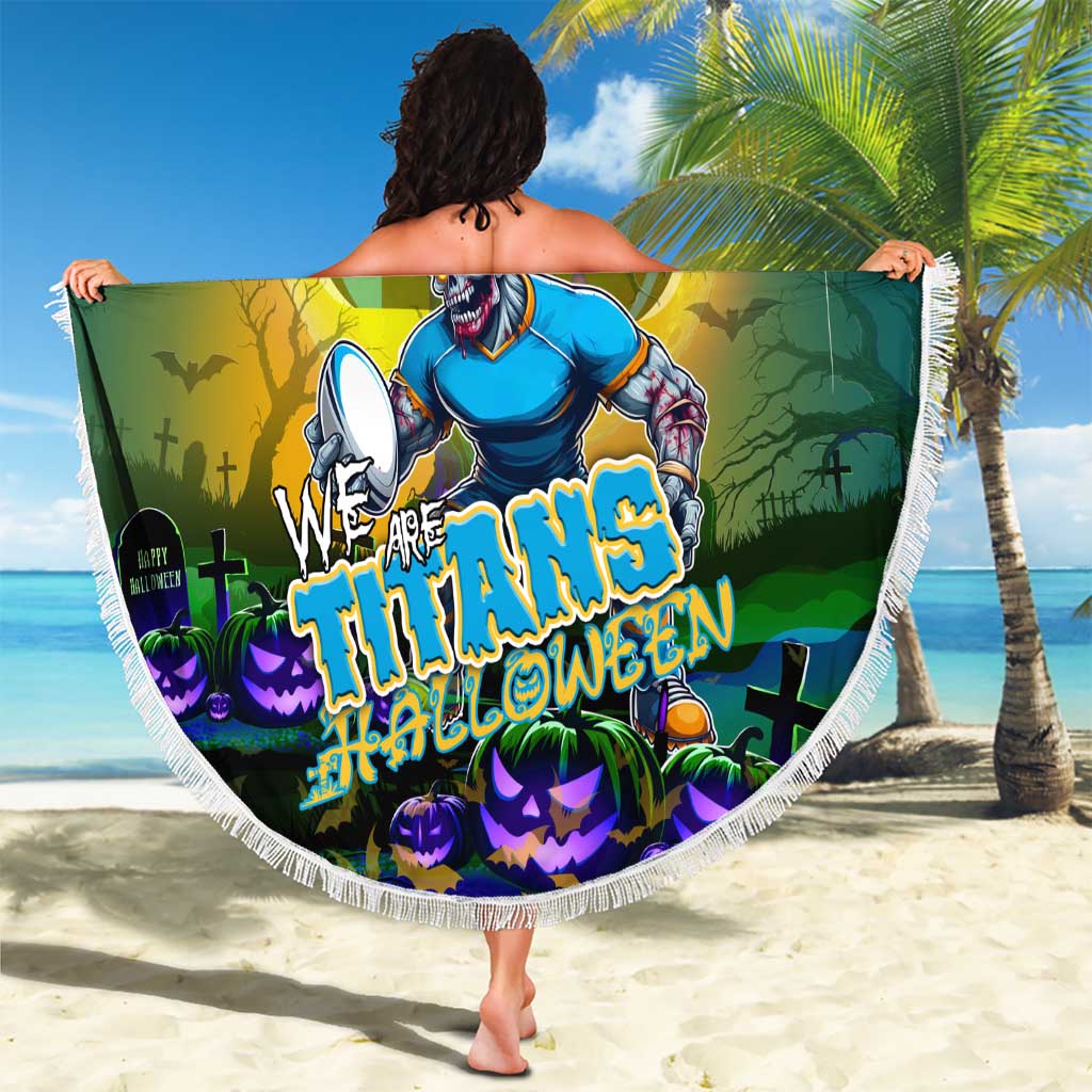 We Are Titans Halloween Beach Blanket Pumpkin Scary Spooky Season - Aussie Hoodie