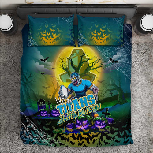 We Are Titans Halloween Bedding Set Pumpkin Scary Spooky Season - Aussie Hoodie