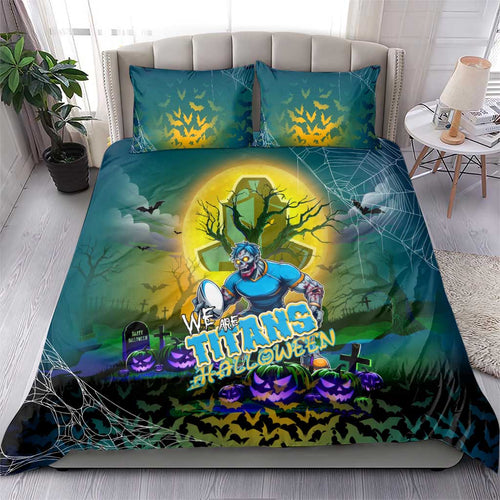 We Are Titans Halloween Bedding Set Pumpkin Scary Spooky Season - Aussie Hoodie