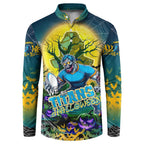 We Are Titans Halloween Button Sweatshirt Pumpkin Scary Spooky Season - Aussie Hoodie