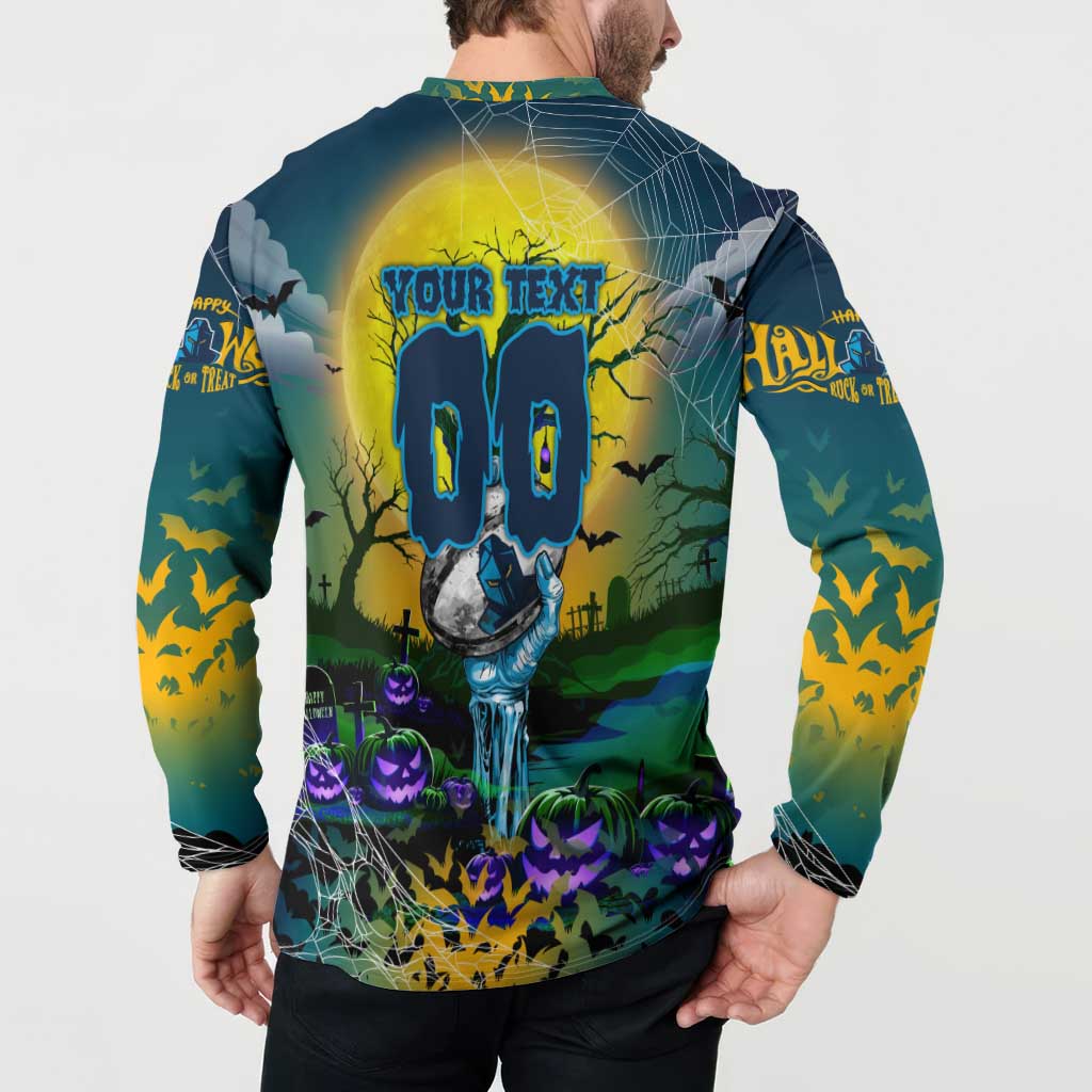 We Are Titans Halloween Button Sweatshirt Pumpkin Scary Spooky Season - Aussie Hoodie