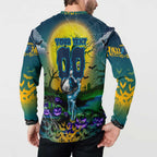 We Are Titans Halloween Button Sweatshirt Pumpkin Scary Spooky Season - Aussie Hoodie
