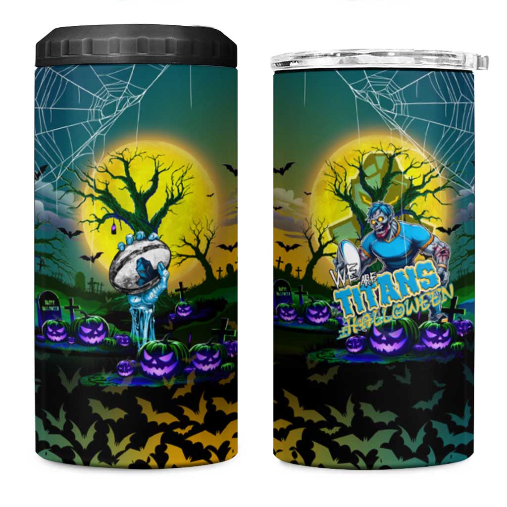 We Are Titans Halloween 4 in 1 Can Cooler Tumbler Pumpkin Scary Spooky Season - Aussie Hoodie