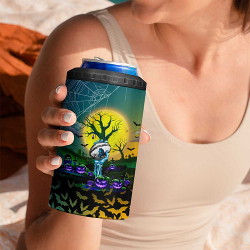 We Are Titans Halloween 4 in 1 Can Cooler Tumbler Pumpkin Scary Spooky Season - Aussie Hoodie