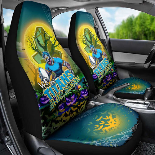 We Are Titans Halloween Car Seat Cover Pumpkin Scary Spooky Season - Aussie Hoodie