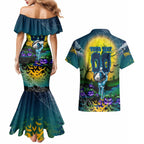 We Are Titans Halloween Couples Matching Mermaid Dress and Hawaiian Shirt Pumpkin Scary Spooky Season - Aussie Hoodie