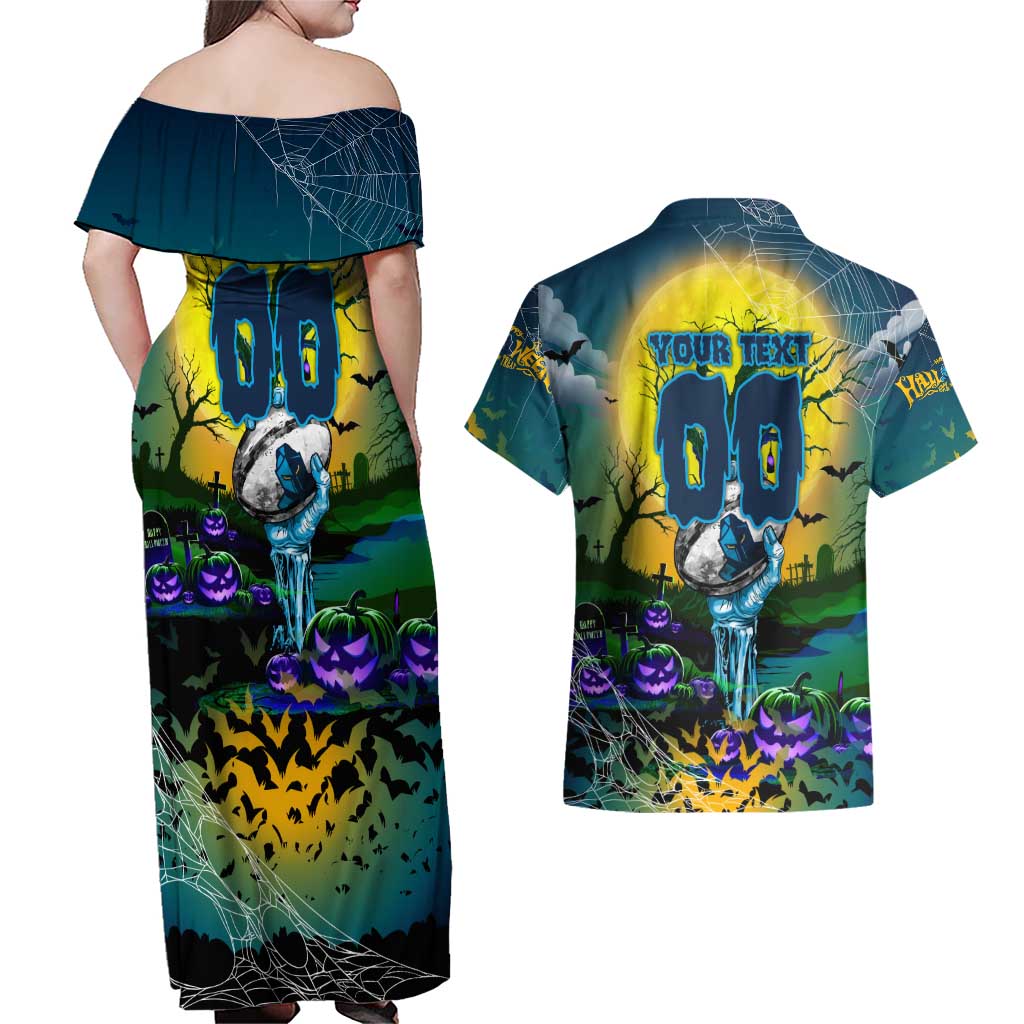 We Are Titans Halloween Couples Matching Off Shoulder Maxi Dress and Hawaiian Shirt Pumpkin Scary Spooky Season - Aussie Hoodie