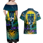 We Are Titans Halloween Couples Matching Off Shoulder Maxi Dress and Hawaiian Shirt Pumpkin Scary Spooky Season - Aussie Hoodie