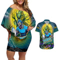 We Are Titans Halloween Couples Matching Off Shoulder Short Dress and Hawaiian Shirt Pumpkin Scary Spooky Season - Aussie Hoodie