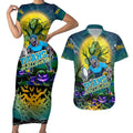We Are Titans Halloween Couples Matching Short Sleeve Bodycon Dress and Hawaiian Shirt Pumpkin Scary Spooky Season - Aussie Hoodie