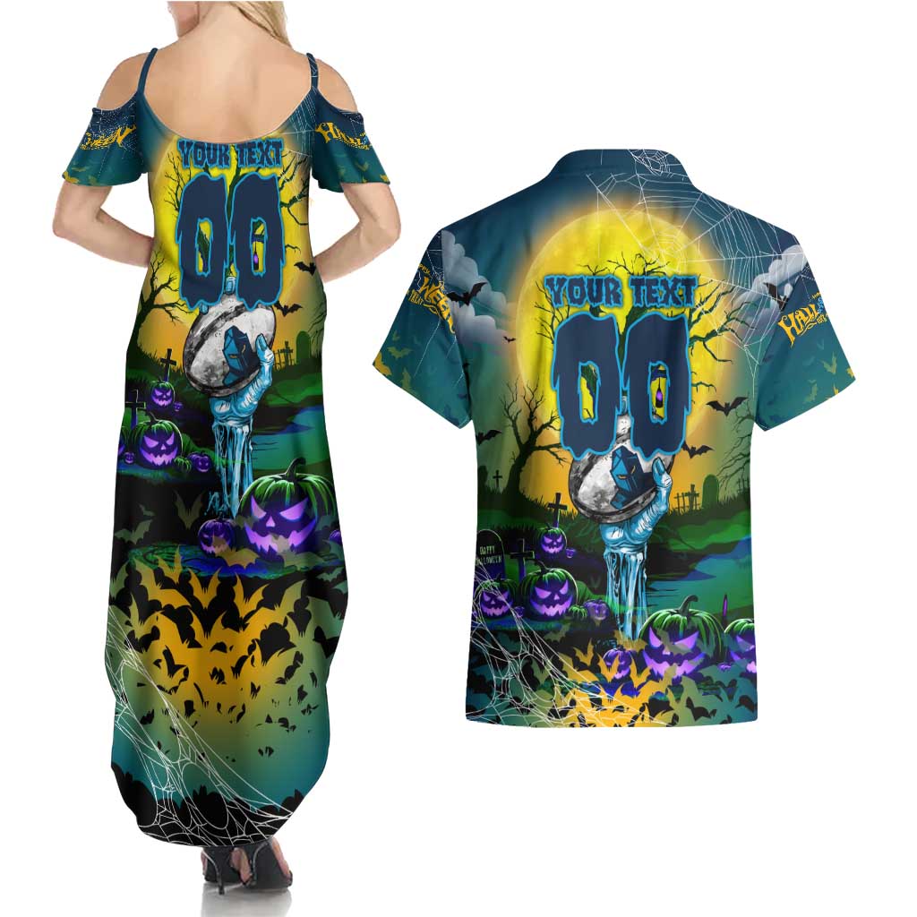 We Are Titans Halloween Couples Matching Summer Maxi Dress and Hawaiian Shirt Pumpkin Scary Spooky Season - Aussie Hoodie