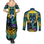 We Are Titans Halloween Couples Matching Summer Maxi Dress and Long Sleeve Button Shirt Pumpkin Scary Spooky Season - Aussie Hoodie