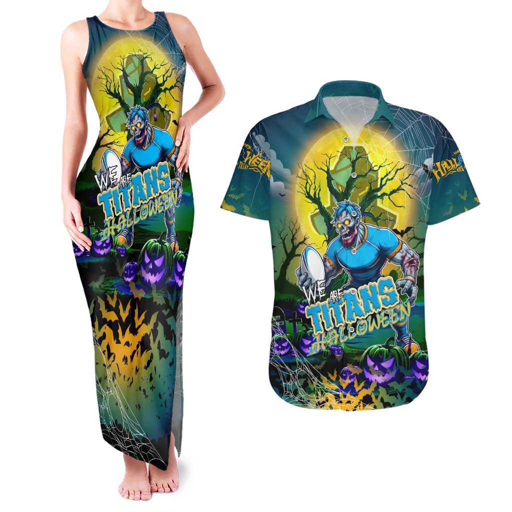 We Are Titans Halloween Couples Matching Tank Maxi Dress and Hawaiian Shirt Pumpkin Scary Spooky Season - Aussie Hoodie
