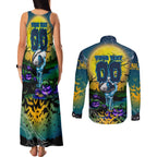 We Are Titans Halloween Couples Matching Tank Maxi Dress and Long Sleeve Button Shirt Pumpkin Scary Spooky Season - Aussie Hoodie