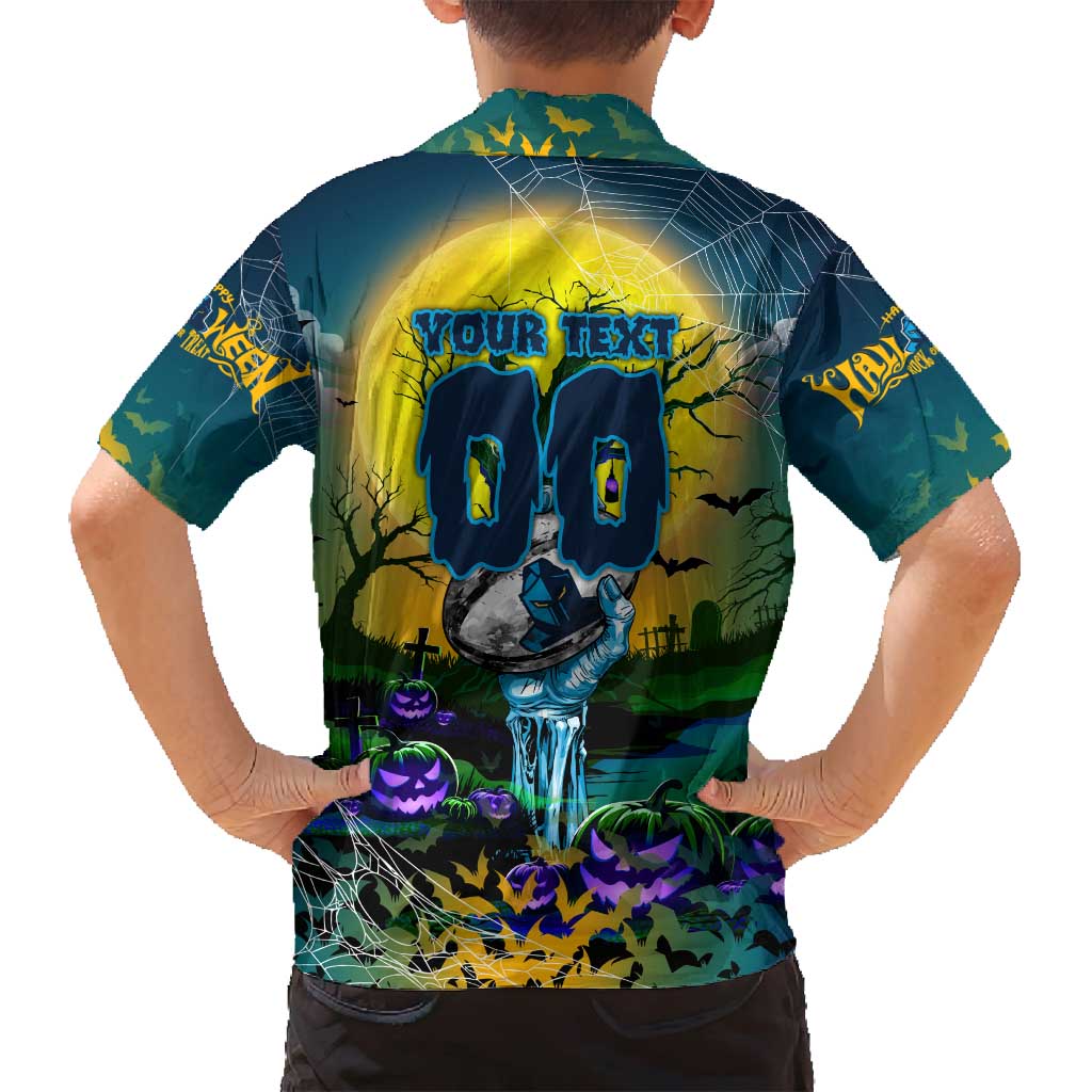 We Are Titans Halloween Family Matching Long Sleeve Bodycon Dress and Hawaiian Shirt Pumpkin Scary Spooky Season - Aussie Hoodie