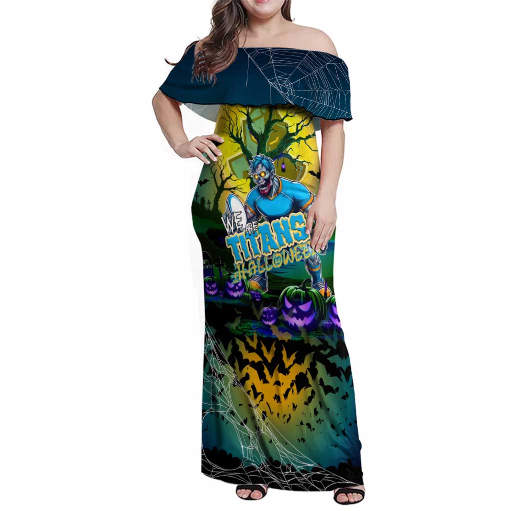 We Are Titans Halloween Family Matching Off Shoulder Maxi Dress and Hawaiian Shirt Pumpkin Scary Spooky Season - Aussie Hoodie