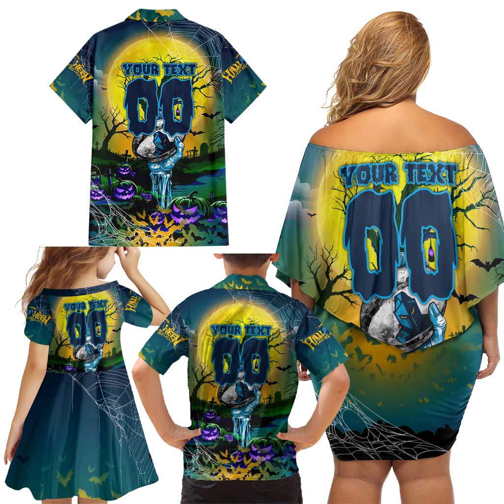 We Are Titans Halloween Family Matching Off Shoulder Short Dress and Hawaiian Shirt Pumpkin Scary Spooky Season - Aussie Hoodie