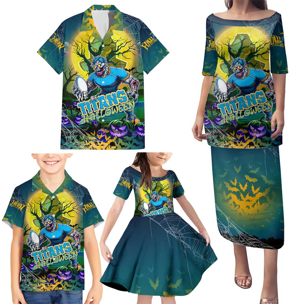 We Are Titans Halloween Family Matching Puletasi and Hawaiian Shirt Pumpkin Scary Spooky Season - Aussie Hoodie