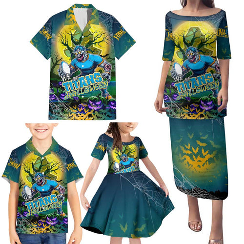 We Are Titans Halloween Family Matching Puletasi and Hawaiian Shirt Pumpkin Scary Spooky Season - Aussie Hoodie