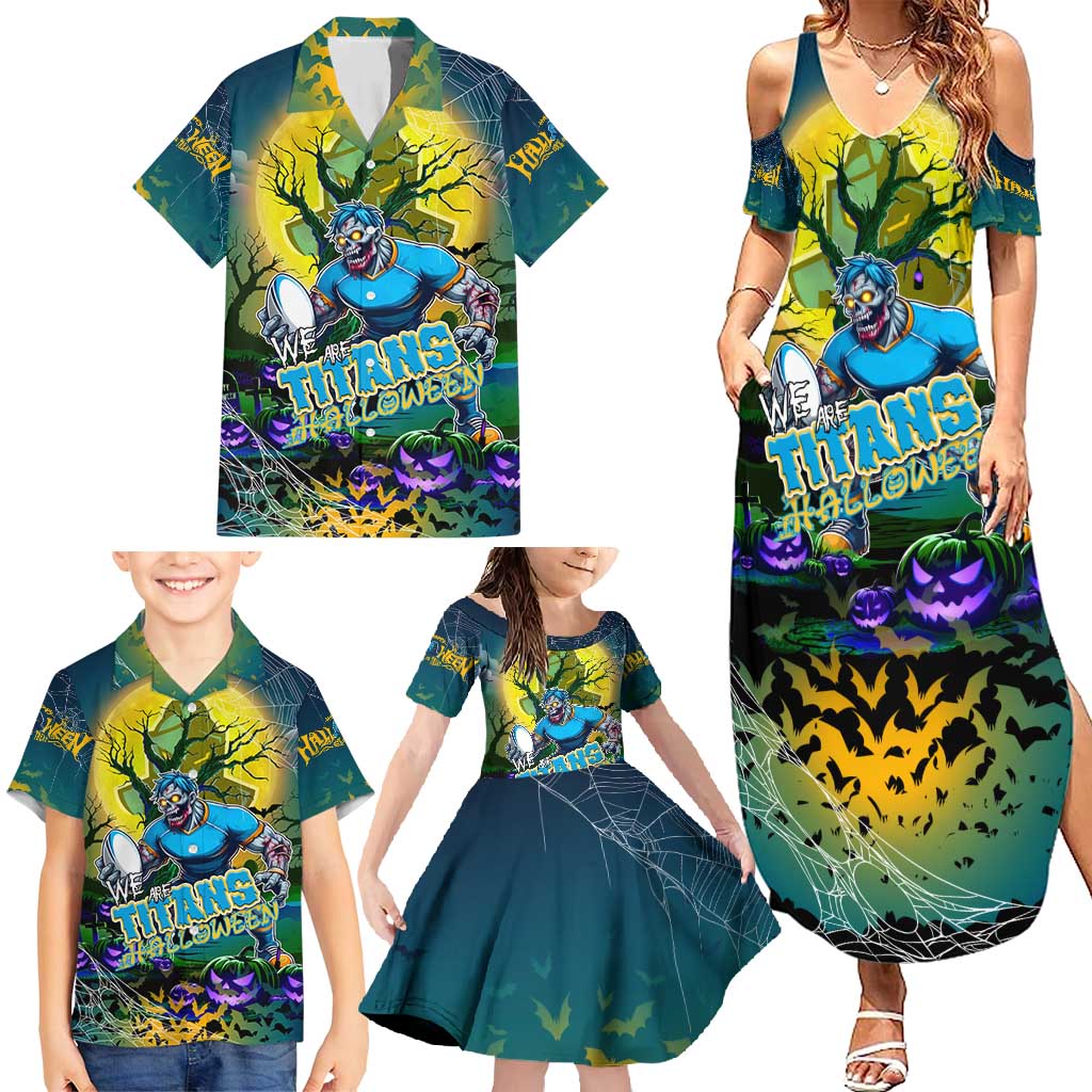 We Are Titans Halloween Family Matching Summer Maxi Dress and Hawaiian Shirt Pumpkin Scary Spooky Season - Aussie Hoodie