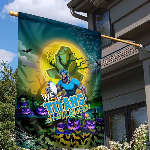 We Are Titans Halloween Garden Flag Pumpkin Scary Spooky Season - Aussie Hoodie