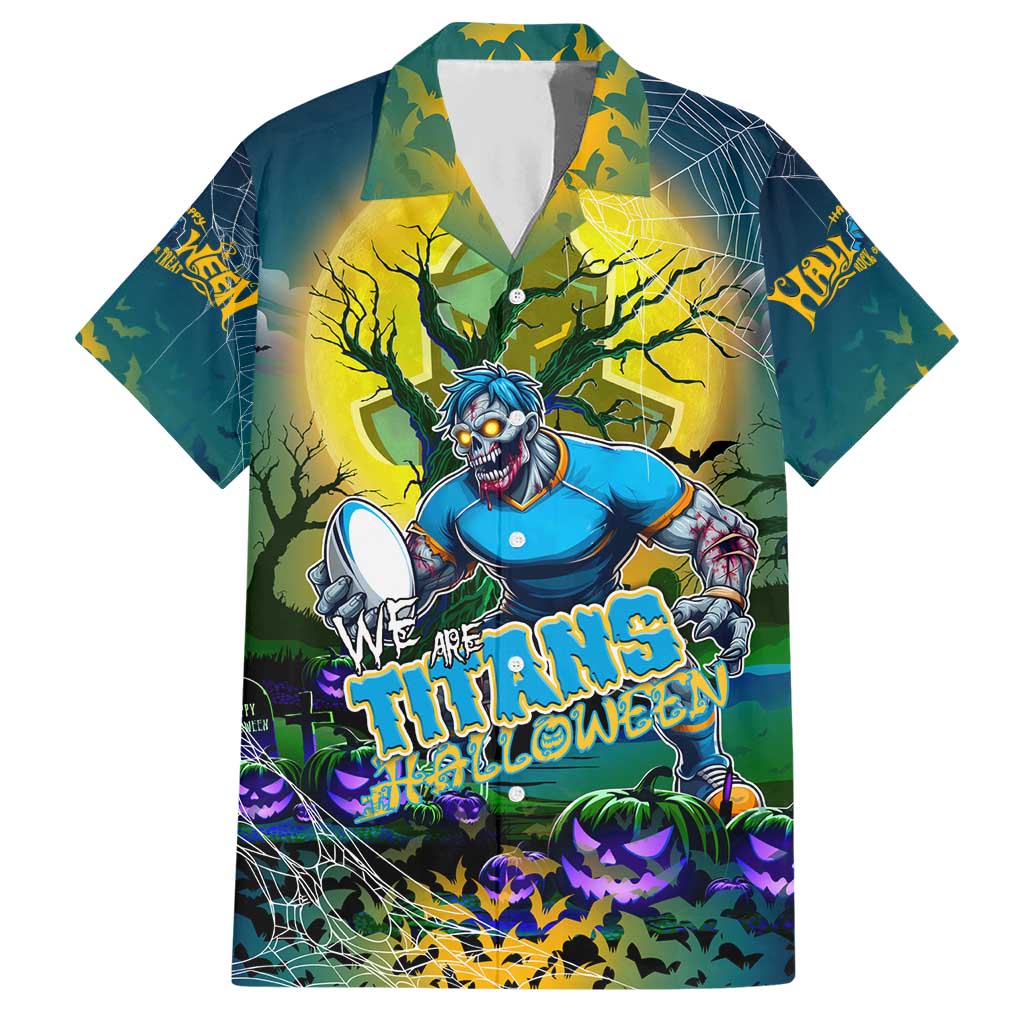 We Are Titans Halloween Hawaiian Shirt Pumpkin Scary Spooky Season - Aussie Hoodie