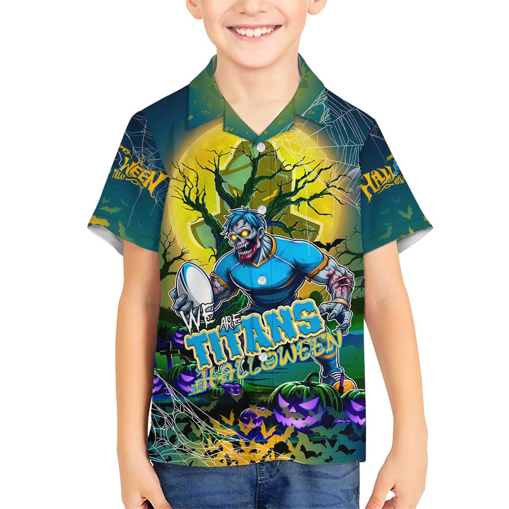 We Are Titans Halloween Hawaiian Shirt Pumpkin Scary Spooky Season - Aussie Hoodie
