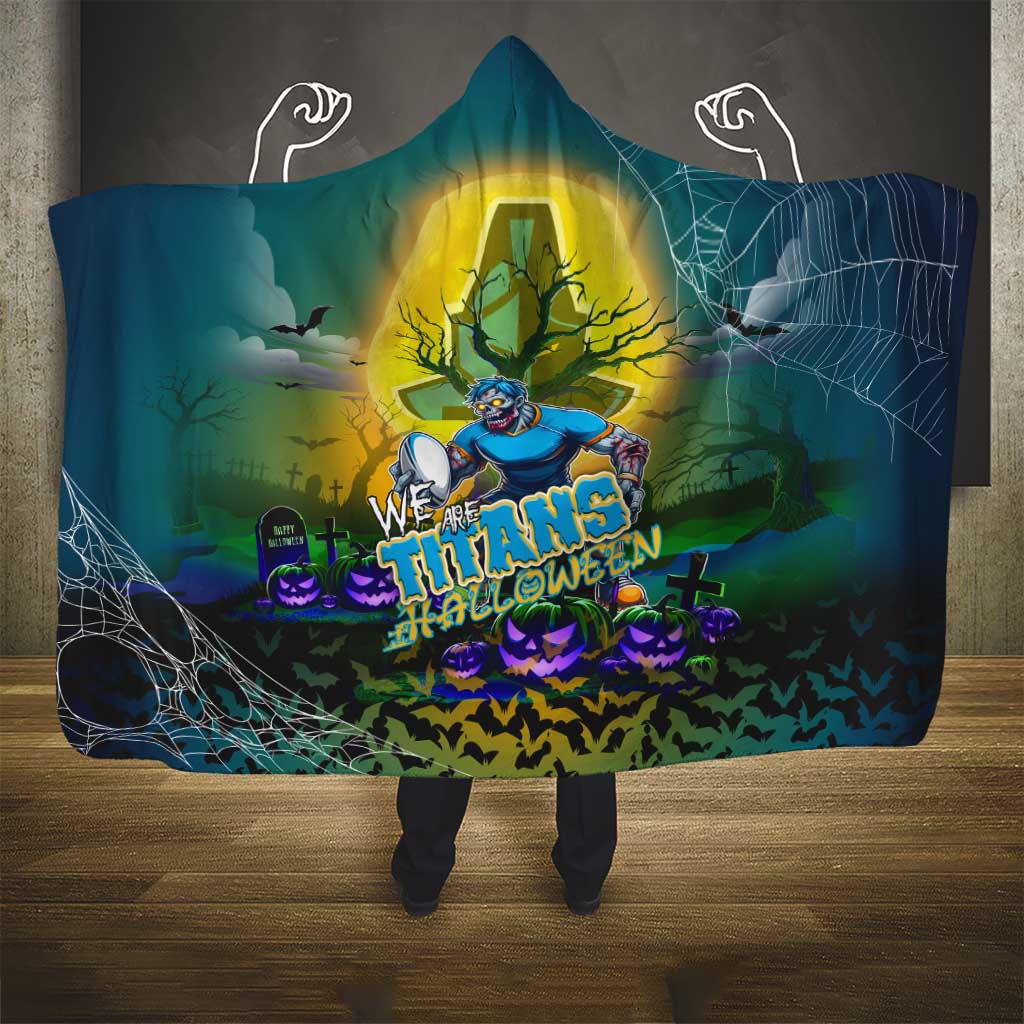 We Are Titans Halloween Hooded Blanket Pumpkin Scary Spooky Season - Aussie Hoodie