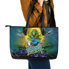 We Are Titans Halloween Leather Tote Bag Pumpkin Scary Spooky Season - Aussie Hoodie