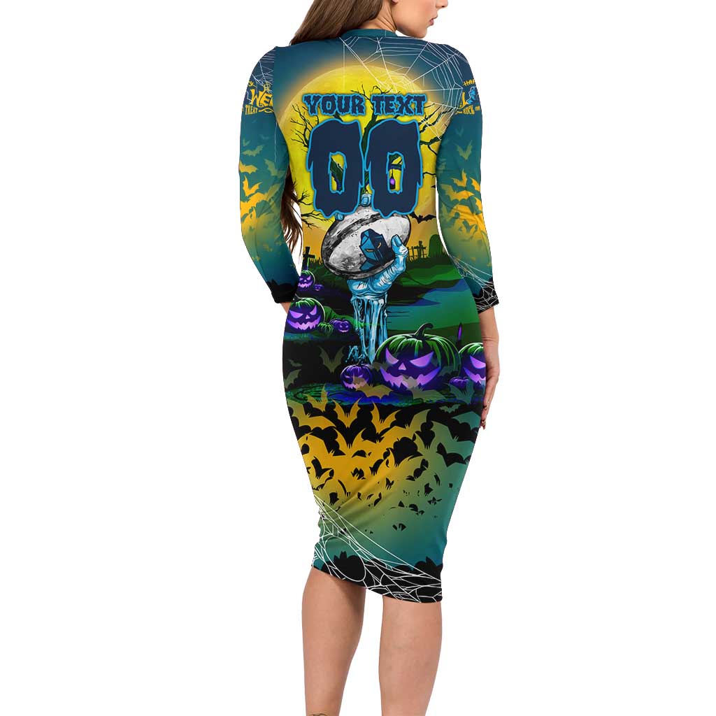 We Are Titans Halloween Long Sleeve Bodycon Dress Pumpkin Scary Spooky Season - Aussie Hoodie