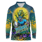 We Are Titans Halloween Long Sleeve Polo Shirt Pumpkin Scary Spooky Season - Aussie Hoodie