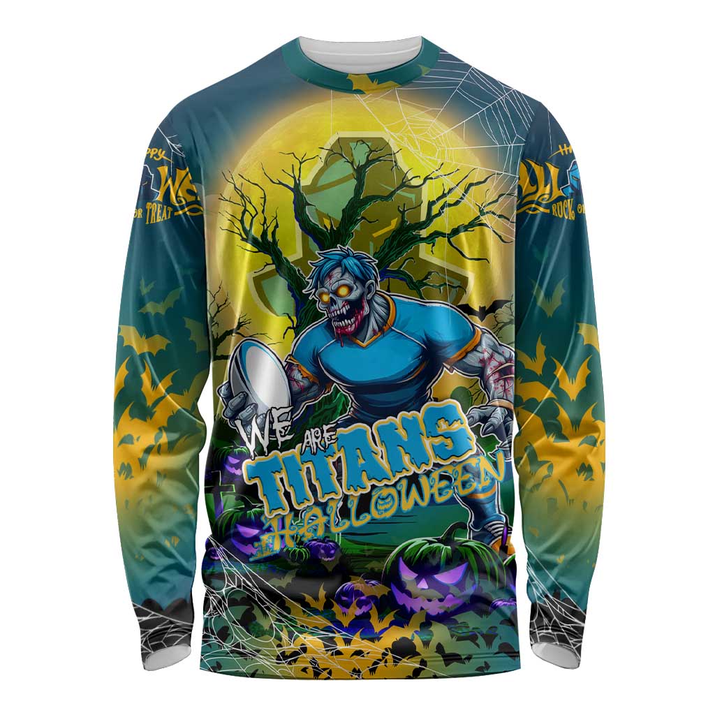 We Are Titans Halloween Long Sleeve Shirt Pumpkin Scary Spooky Season - Aussie Hoodie