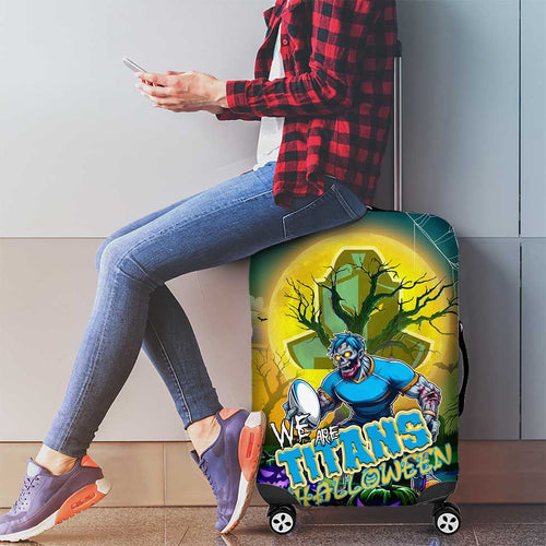 We Are Titans Halloween Luggage Cover Pumpkin Scary Spooky Season - Aussie Hoodie