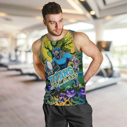 We Are Titans Halloween Men Tank Top Pumpkin Scary Spooky Season - Aussie Hoodie
