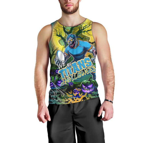 We Are Titans Halloween Men Tank Top Pumpkin Scary Spooky Season - Aussie Hoodie