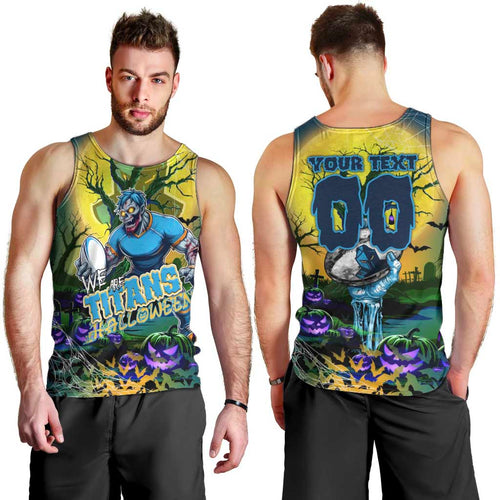 We Are Titans Halloween Men Tank Top Pumpkin Scary Spooky Season - Aussie Hoodie