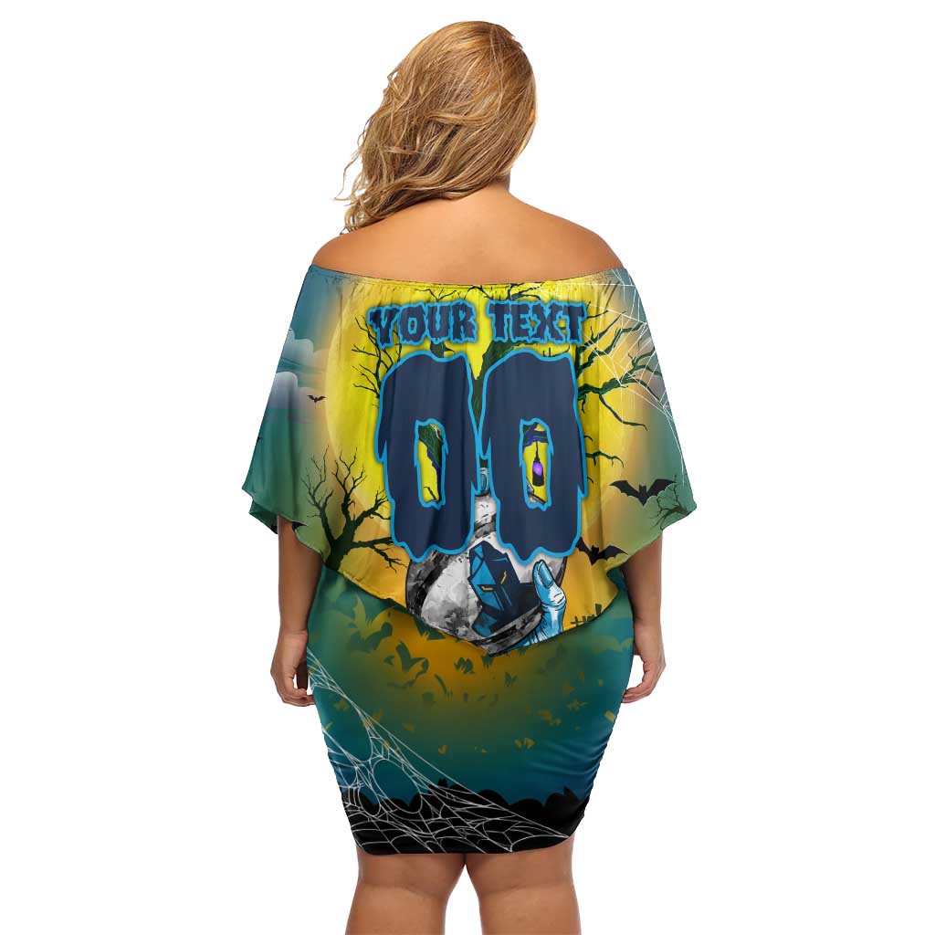 We Are Titans Halloween Off Shoulder Short Dress Pumpkin Scary Spooky Season - Aussie Hoodie