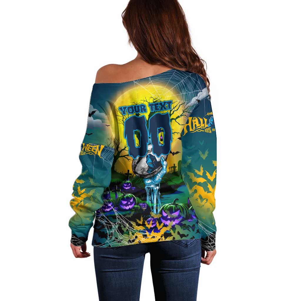We Are Titans Halloween Off Shoulder Sweater Pumpkin Scary Spooky Season - Aussie Hoodie