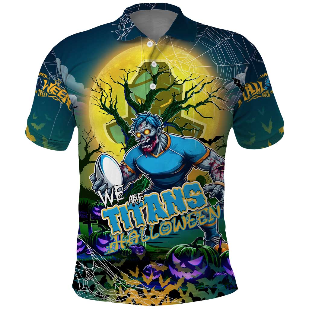 We Are Titans Halloween Polo Shirt Pumpkin Scary Spooky Season - Aussie Hoodie