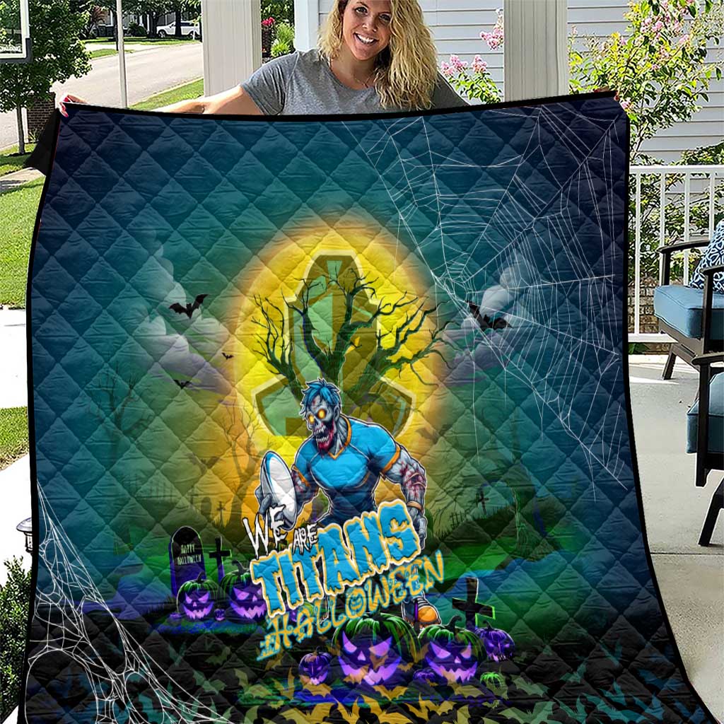 We Are Titans Halloween Quilt Pumpkin Scary Spooky Season - Aussie Hoodie